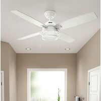 Hunter Fan Ocala 屋外用シーリングファン 52インチ ホワイト (59240)