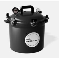 All American 1930 アルミニウム製圧力鍋 ブラック (921BLK)