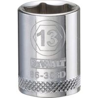 DeWalt メートル法 6ポイントソケット (DWMT86308OSP)
