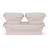 Drip EZ 食物準備コンテナ3点セット ベージュ (SCNDZ-3PK-1-SS)