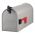 Gibraltar Standard Ribbed 支柱設置式メールボックス グレー (ST10) / MAILBOX RURAL #1 GRAY