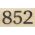Hillman Distinctions ネジ設置式金属製ナンバー 4インチ ブロンズ「0」 (843247) 3個セット/ 4" BRZ DSNCT #7 SCRW 1PC