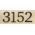 Hillman Distinctions ネジ設置式金属製ナンバー 4インチ ブロンズ「0」 (843247) 3個セット/ 4" BRZ DSNCT #7 SCRW 1PC