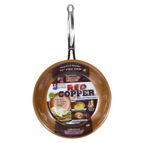 As Seen on TV Red Copper セラミック銅製フライパン レッド (10687-6) / FRY PAN RED COPPER 10"