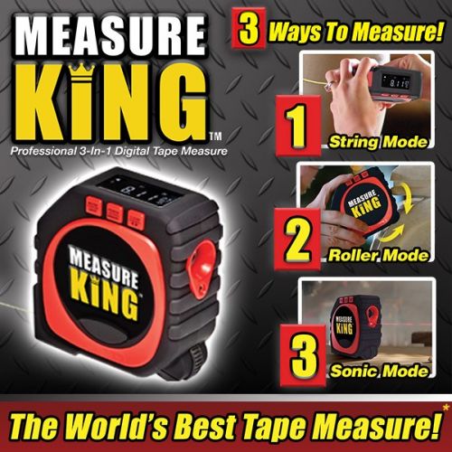 Measure King As Seen On TV 3イン1 デジタル式メジャーテープ (MK-MC12/4) / TAPE MEASURE 3-IN-1 DIG