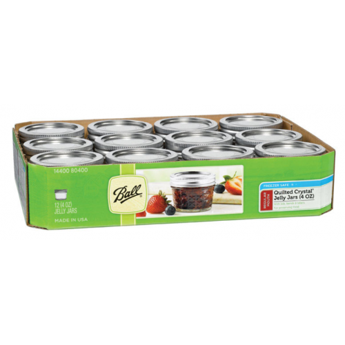 Ball キャニングジャー 4オンス 12個入 (1440080400) / JELLY JAR 4OZ BX/12