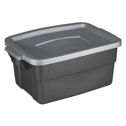 Rubbermaid Roughneck 積み重ね式収納ボックス12個セット (RMRT030010) / ROUGHNECK TOTE 3G GRY