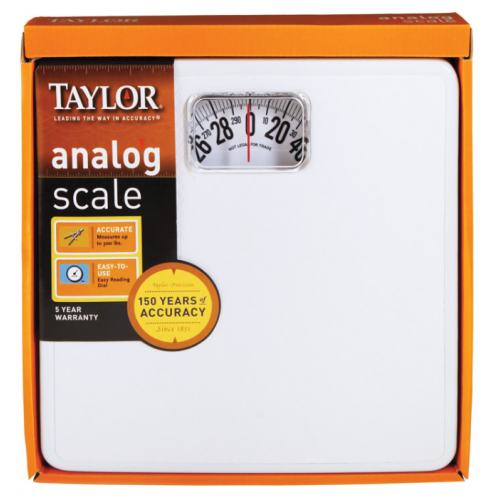 Taylor アナログ式体重計 (20005014T) / SCALE ANALOG WHT 300LB