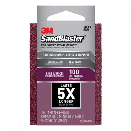 3M  SANDBLASTER サンディングスポンジ 100グリット (20908-100) / SANDSPNG SANDBLSTR 100GR