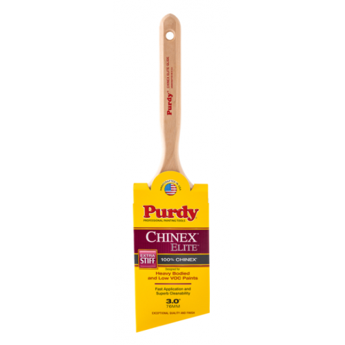 Purdy Chinex Elite Glide 角度付ペイントブラシ 超堅め (144552930) / PNT BRSH CHNX ANGL 3"
