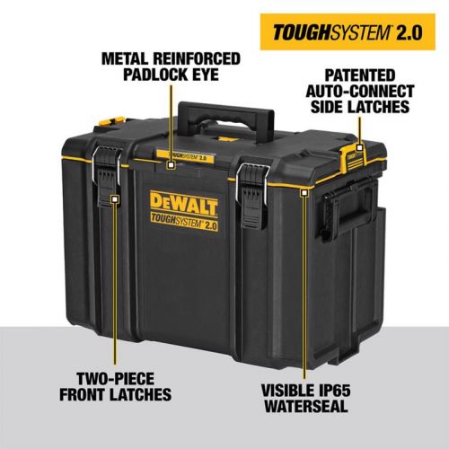 DeWalt ToughSystem 2.0 ツールボックス XL (DWST08400) / TL BOX BK/YW XL 14.75"L