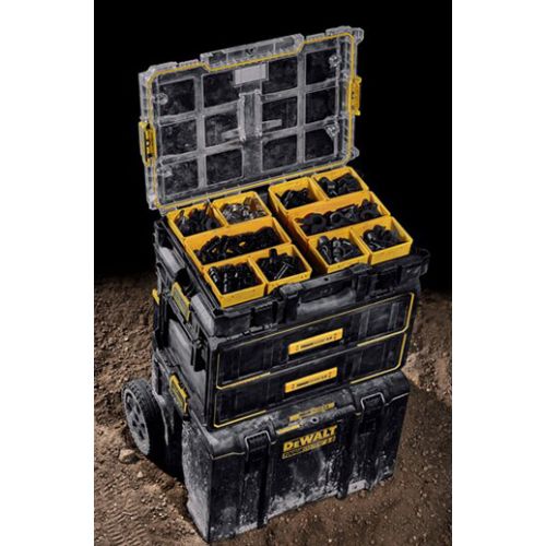 DeWalt ToughSystem 2.0 収納オーガナイザー コンパートメント10個付 (DWST08040) / STORAGE ORGANIZER 10COMP
