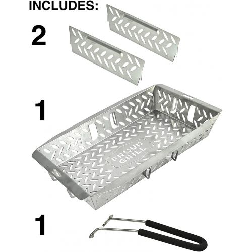Proud Grill UltraVersatile ステンレススティール製グリルバスケット (5101P) / GRILL BASKET SS 10X15"