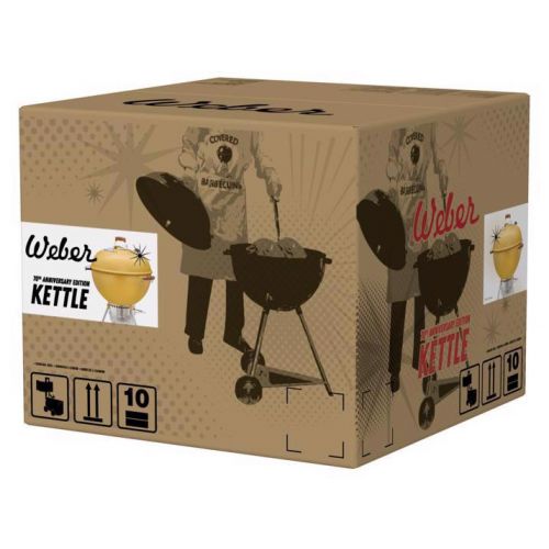 Weber Kettle チャコールグリル ホットロッドイエロー (19523001) / GRILL KTTL 22" HR YLW