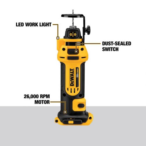 DeWalt 20V MAX ドライウォールカットアウトツール (DCS551B) / 20V MAX DRYWLL CUTOUT