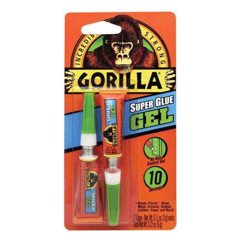 Gorilla 高強度スーパー接着ジェル 2個入 (7820002) / GORILLA SUPERGLUE GEL2PK