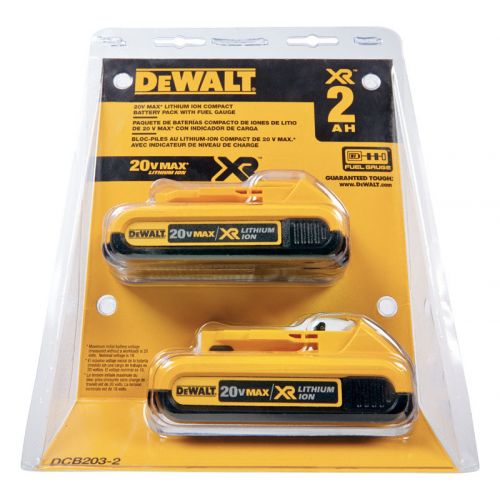 DeWalt  バッテリーパック 20V/2個入 (DCB203-2) / BATTERY PACK 20V 2PK