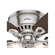 Hunter Fan Builder Low Profile  シーリングファン 52インチ ブラッシュニッケル (53328) / FAN BLDR LW PRFLE52"BNKL