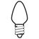 GE Lighting  装飾白熱電球 ホワイト 4W 2個入12パック (16001)