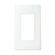 Leviton プラスティック製ロッカーウォールプレート ホワイト (80301-W) / WALLPLATE 1G SCRWLS WHT