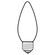 GE Lighting 炎型白熱電球 60ワット B13 クールホワイト 2個入 6パック (44405)
