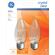 GE Lighting 炎型白熱電球 40ワット B13 ホワイト 2個入 6パック (12993)