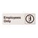 HY-KO プラスティックサイン「Employees Only」5枚入 (D-2) / SIGN DECO EMPLOY ONLY3X9