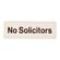 Hy-Ko プラスティックサインステッカー「No Solicitors」5枚入 (D-0) / SIGN DECO NO SOLICTR3X9"
