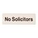 Hy-Ko プラスティックサインステッカー「No Solicitors」5枚入 (D-0) / SIGN DECO NO SOLICTR3X9"