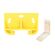 Prime-Line プラスティック製引き出し用トラックガイド (22794) / GUIDE DRAWR TRAK #22794