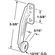 Prime-Line スティール製引き出し用トラックローラー 右用 (22797)/ ROLLER REAR DRAWER#22797