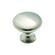 Amerock Allison ラウンド型キャビネットノブ ブラッシュドクロム (14404SCH) / KNOB 1-3/16"RND CHROME