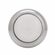 Amerock Allison ラウンド型キャビネットノブ ポリッシュドクロム ホワイト (262WCH) / KNOB 1.25"CHROME W/INSRT
