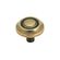 Amerock Allison ラウンド型キャビネットノブ ブラッシュドブラス (BP3423BB) / KNOB TRAD1-1/4BUR BRASS