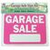 HY-KO プラスティック製サインプレート「Garage Sale」10枚入 (KIT-13) / SIGN KIT GARAGE SALE