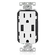 Leviton Decora USBコンセント 15AMP ホワイト 3個セット (T5632-3BW) / USB OUTLET 15A WHT 3PK