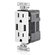 Leviton Decora USBコンセント 15AMP ホワイト 3個セット (T5632-3BW) / USB OUTLET 15A WHT 3PK