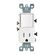 Leviton Decora タンパーレジスタントコンビネーションスイッチコンセント 15A ホワイト (T5625-W) / DEC COM SW/TR OT 15A WH