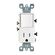 Leviton Decora タンパーレジスタントコンビネーションスイッチコンセント 15A ホワイト (T5625-W) / DEC COM SW/TR OT 15A WH