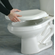 Mayfair ビニールクッション式トイレ便座 丸型 ホワイト ( 13CP-000) / TOILET SEAT RND SFT WH/C