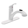 Moen Renzo 1ハンドルプルアウト式キッチン蛇口 グレーシャー仕上げ (CA87316W) / FAUCT KIT PULLOUT WHT LL