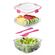 Sistema  サラダ用コンテナ 4個セット (21356) / KLIP IT SALAD TO GO 4.5C