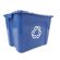 Rubbermaid Commercial 樹脂製リサイクルゴミ用トートコンテナ 6個セット ( 571473BLUE) / RECYCLING TOTE BLUE