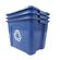 Rubbermaid Commercial 樹脂製リサイクルゴミ用トートコンテナ 6個セット ( 571473BLUE) / RECYCLING TOTE BLUE