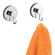 Wenko Vacuum-Loc バス用フック 2個入 6パック (20900218) / BATH LOC HOOK 2PK CHRM