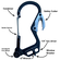 Outdoor Element Fire Escape カラビナマルチツール (FEBLK) / MULTI TOOL CARABINER BLK