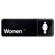 Hillman 英字プレート 女性用トイレ 6枚セット (841762) / RESTROOM SIGN WMN 3"X9"