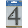 Hillman Distinctions ネジ設置式金属製ナンバー 4インチ ブロンズ「4」 (843244) 3個セット/ 4" BRZ DSNCT #4 SCRW 1PC