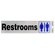 Hillman 英字デカール「Restroom」6枚セット (839826) / RESTROOM DECAL 2"X8"