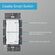 Lutron Caseta 3経路式ディマースイッチ ホワイト ( P-BDG-PKG1WS)